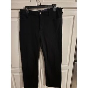 Not Your Daughters Jeans Black High Rise Straight Leg Womens Jeans Size 16WP